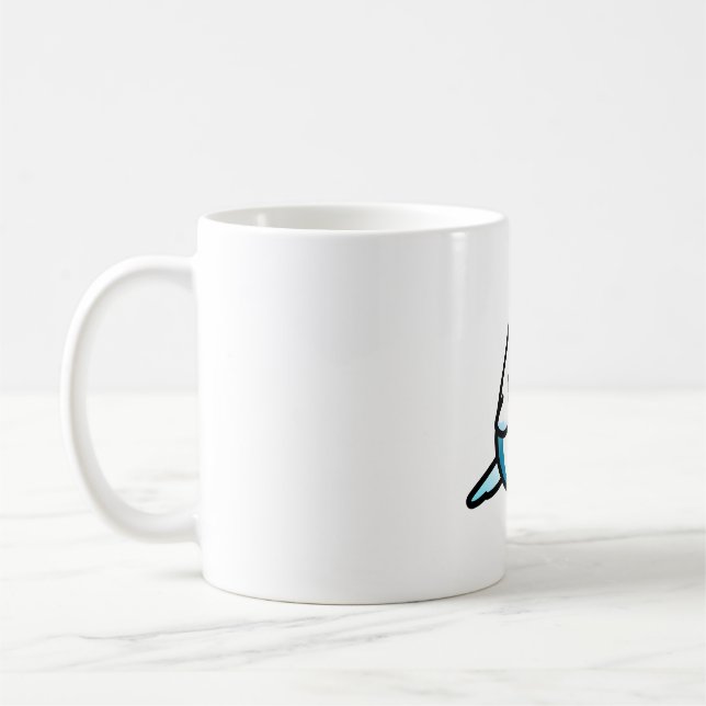 CUSTOM Herr Blue the Chubby Budgie Kaffeetasse (Links)