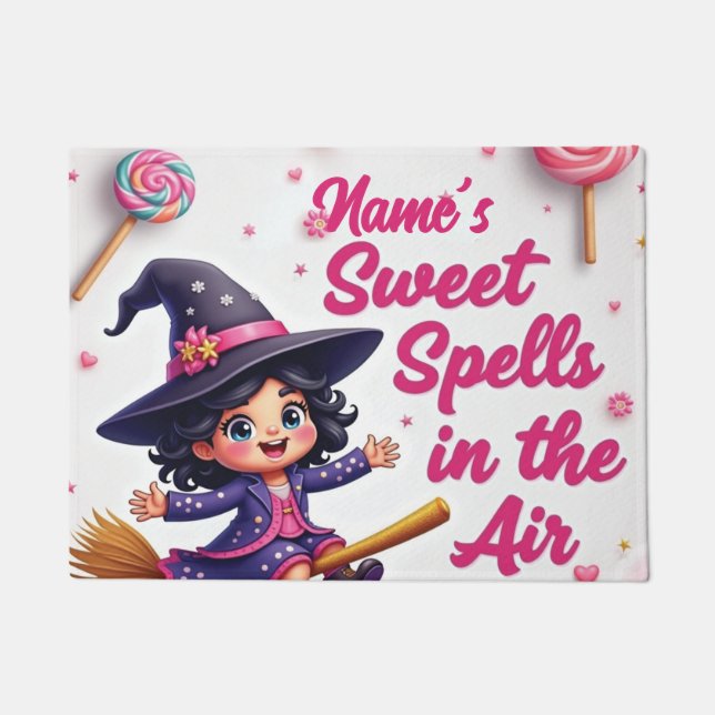 Custom Hexe & Candy Sky Begrüßungsmatte für Front  Fußmatte (Vorderseite)