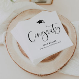 Custom High School Or College Graduation Napkin Serviette
