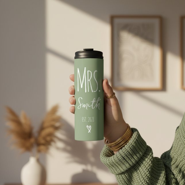 Custom His and Hers Tumbler for Anniversary Gift Thermosbecher (Personalized His and Hers Tumbler – Anniversary Gift for Husband and Wife, Gift for Wifey and Hubby)