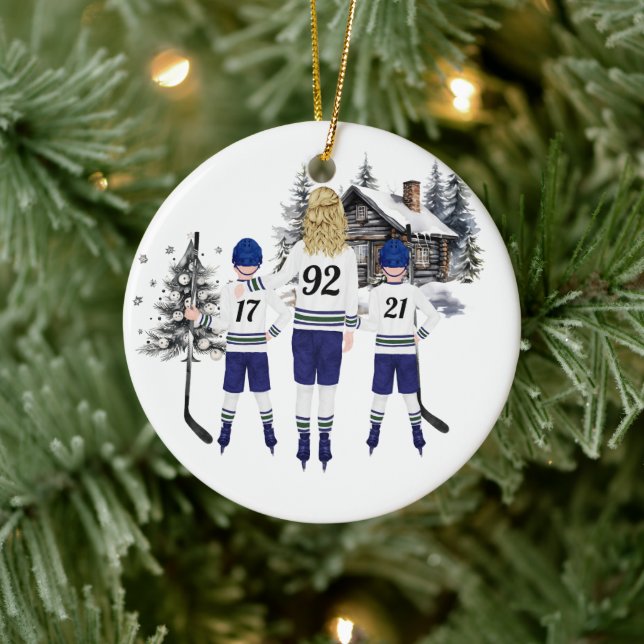 Custom Hockey Ornament (Baum)