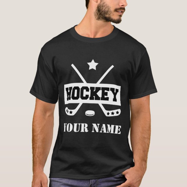 CUSTOM HOCKEY YOUR NAME T-Shirt (Vorderseite)