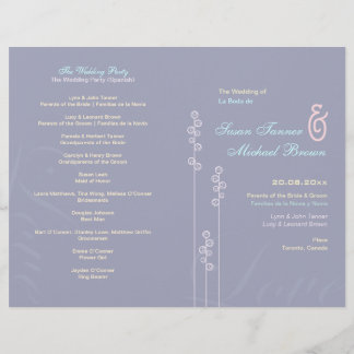 ::custom:Hollyhock & Ampersand Wedding Program