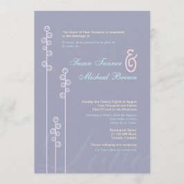 ::custom:Hollyhock & Ampersand Zweisprachige Hochz Einladung