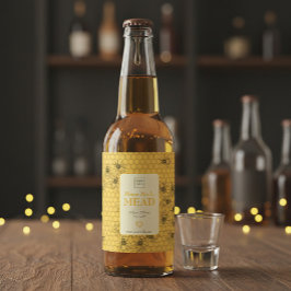 Custom Home Brewed Honey Wine Label Weinetikett