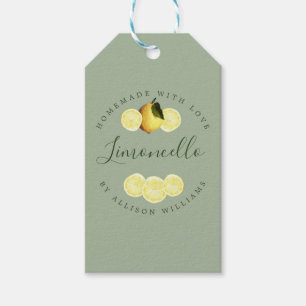 Custom Homemade Limoncello Laurel Green Geschenkanhänger