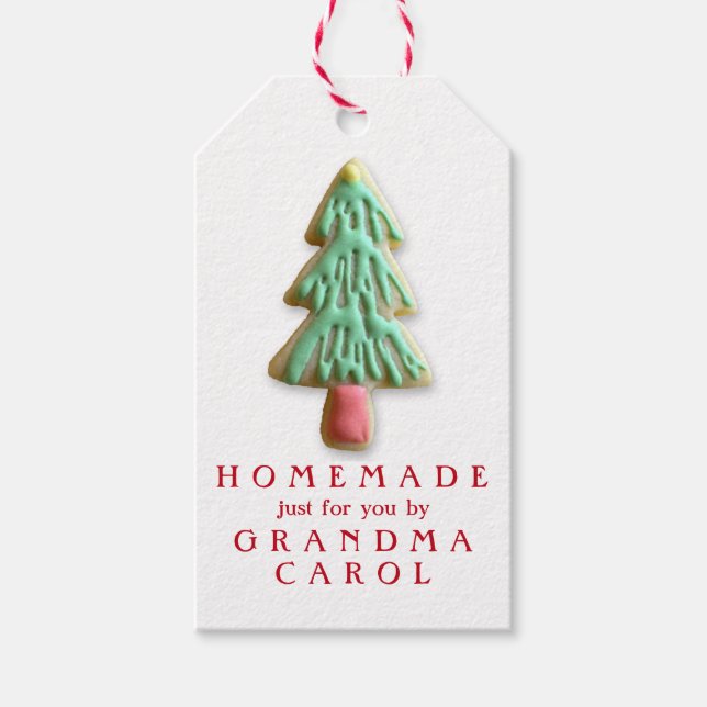 Custom Homemade nur für Sie Weihnachten Geschenkanhänger (Vorderseite)