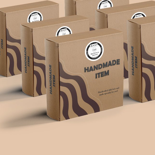 Custom Homemade Vielen Dank Berufliche Verpackung Runder Aufkleber (Von Creator hochgeladen)