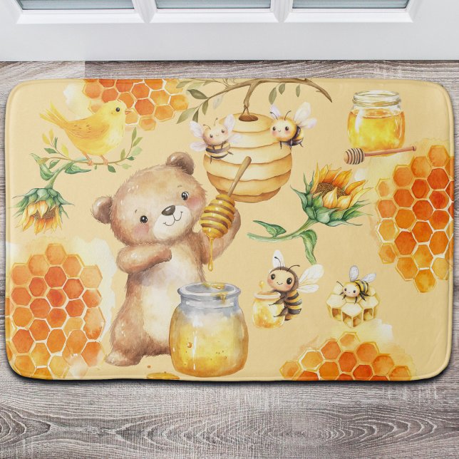 Custom Honey Bear Bienen Badematte (Von Creator hochgeladen)