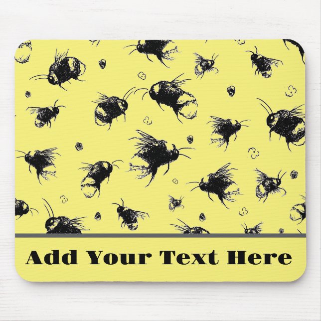 Custom Honey Bee Mouse Pad - Einzigartiges Geschen Mousepad (Vorne)