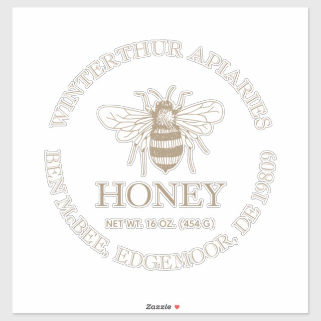 Custom Honey Business Promotional Aufkleber (Blatt)