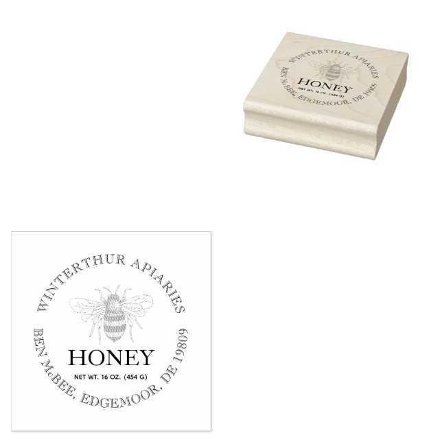 Custom Honey Business Promotional Gummistempel (Stempel)