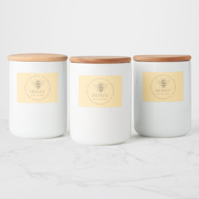 Custom Honey Business Promotional Lebensmitteletikett (Flaschen)
