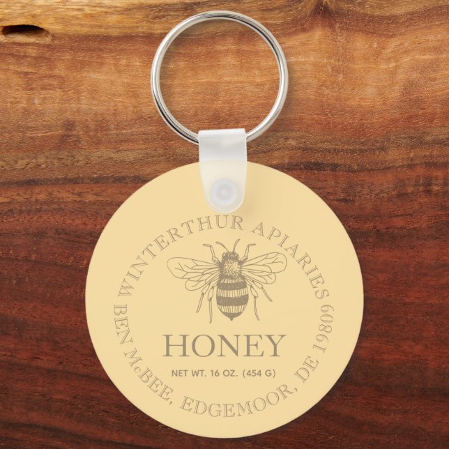 Custom Honey Business Promotional Schlüsselanhänger (Vorderseite)