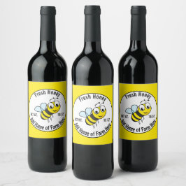 Custom Honey Jar Label Weinetikett