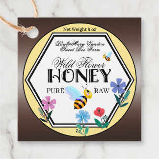 Custom Honey Jar Neck Tag for Beekeepers Geschenkanhänger