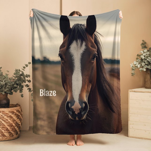 Custom Horse Lover Sherpa Blanket Reittier Geschen Sherpadecke (Von Creator hochgeladen)