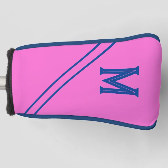 Custom Hot Pink Golf Putter Head Cover Golf Headcover (Vorderseite)
