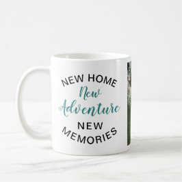 Custom House Erwärmung New Zuhause Foto Kaffeetasse
