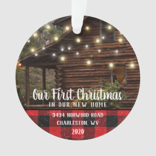 Custom House Foto First Xmas neue Zuhause Familien Ornament