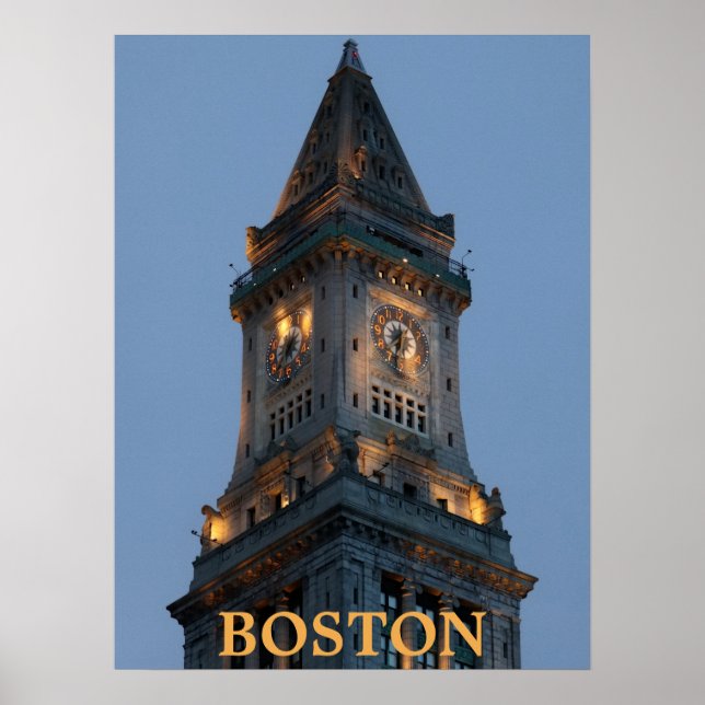 Custom House Tower Boston Poster (Vorne)