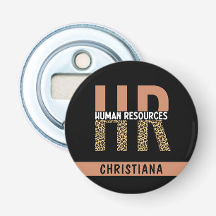 Custom HR Human Resources Leopard Print HR Geschen Flaschenöffner