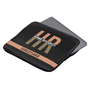 Custom HR Human Resources Leopard Print HR Geschen Laptopschutzhülle