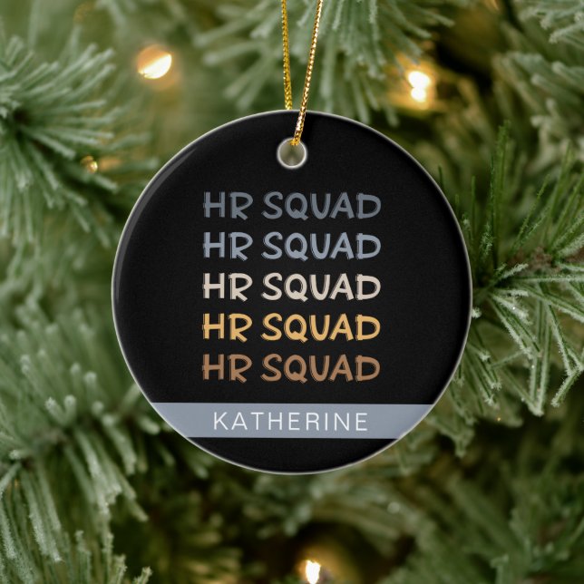 Custom HR Squad Human Resources Team Gifts Keramik Ornament (Baum)