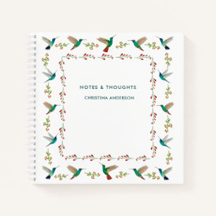 Custom Hummingbird Border Notepad Notizbuch