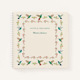 Custom Hummingbird Border Notepad Notizbuch