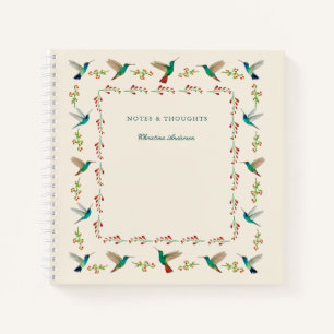 Custom Hummingbird Border Notepad Notizbuch