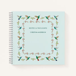 Custom Hummingbird Border Notepad Notizbuch