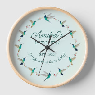 Custom Hummingbird Clock Uhr