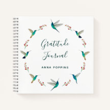 Custom Hummingbird Gratitude Journal