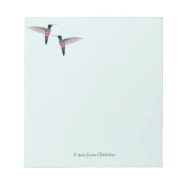 Custom Hummingbird Notepad Notizblock