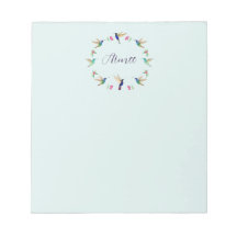 Custom Hummingbird Notepad