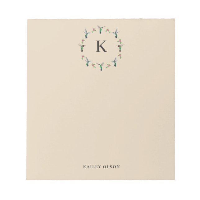 Custom Hummingbird-Schreibblock Notizblock (Vorderseite)