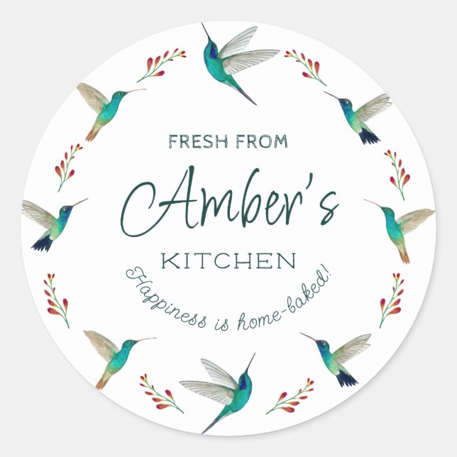 Custom Hummingbird Stickers (Vorderseite)