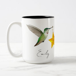 Custom Hummingbirds and Stars Zweitone Coffee Tass Zweifarbige Tasse