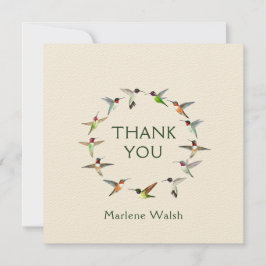 Custom Hummingbirds Dankeschön Card Dankeskarte
