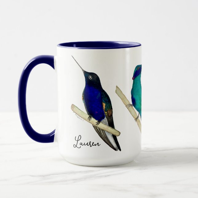 Custom Hummingbirds Mug Tasse (Links)