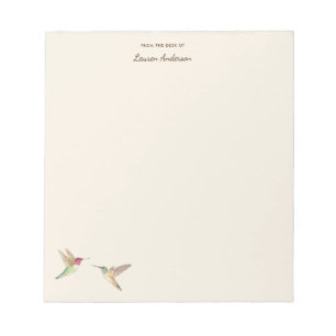 Custom Hummingbirds Notepad Notizblock