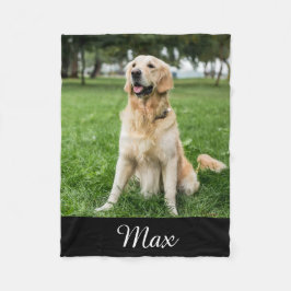 Custom Hund Foto Fleece Blanket