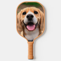 Custom Hund Foto Pickleball Paddle