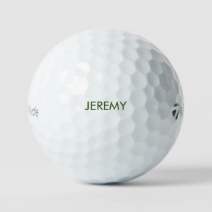 Custom Hunter Green Name Taylor Made Golf Balls Golfball