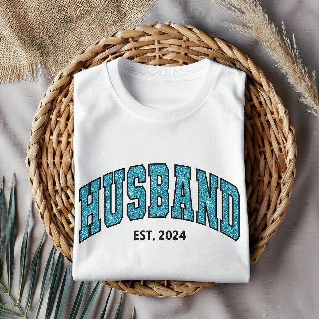 Custom Husband Shirt, Vatertag oder Geburtstag T-Shirt (custom husband shirt, personalized hubby shirt, glitter husband shirt, Father’s Day gift, husband )