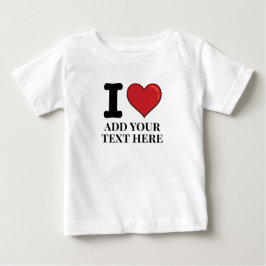 Custom I Heart Baby T-shirt