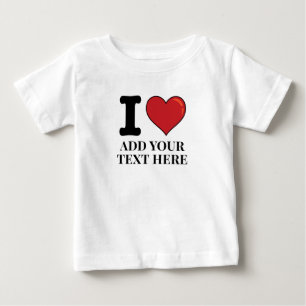 Custom I Heart Baby T-shirt