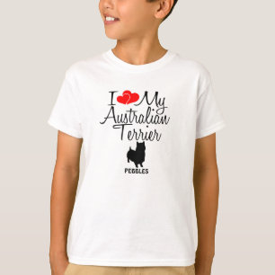 Custom I Liebe My Australian Terrier T-Shirt