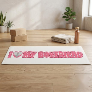 Custom I Liebe My Boyfriend - Foto hinzufügen Yogamatte